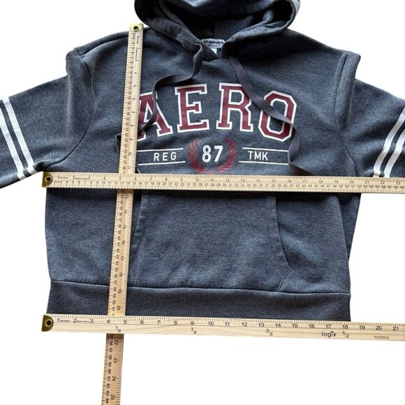 Aeropostale Women’s Gray Pullover Hoodie Size Large - Picture 3 of 7